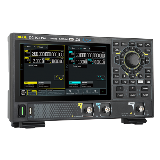 Rigol DG922 Pro 2 Kanal 200 MHz Arbitrary Waveform Jeneratör