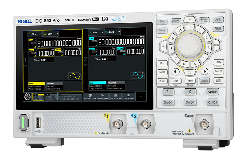 Rigol DG852 Pro 2 Kanallı 50 MHz Arbitrary Waveform Jeneratör