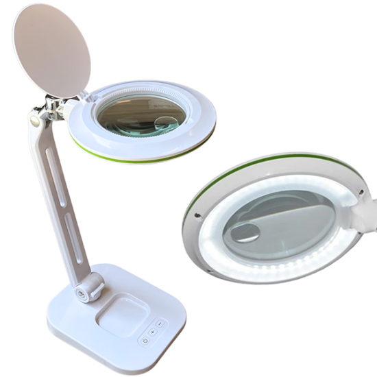 Flexi Masaüstü Büyüteç | Ayarlanabilir Kademeli Led Aydınlatmalı
