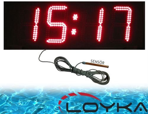 Loyka Dış Ortam Havuz Suyu Sıcaklık Ölçer '30CM Yazı Yüksekliği'