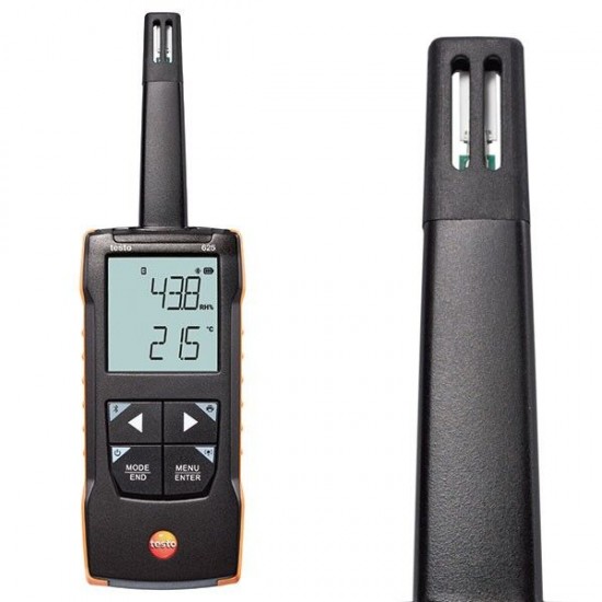 Testo 625 Taşınabilir Akıllı Sıcaklık ve Nem Ölçer | Uygulama Bağlantılı