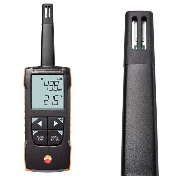 Testo 625 Taşınabilir Akıllı Sıcaklık ve Nem Ölçer | Uygulama Bağlantılı