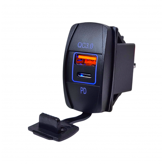IC-266C-4 Marin Tip İkili USB 3.0 + TYPE-C