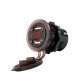 IC-266D Pano Tipi Voltmetreli 2'li USB