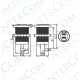 IC-266D Pano Tipi Voltmetreli 2'li USB