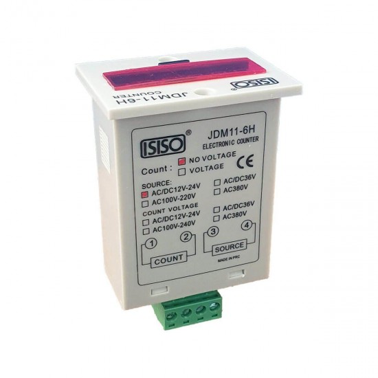 Isıso JDM11-6H 220v AC 6 Haneli Dijital Sayıcı