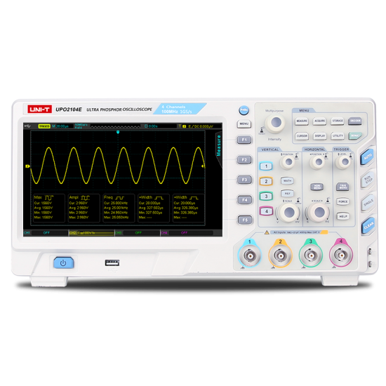 Unit UPO2104E 100MHz 4 Kanal Ultra Fosforlu Osiloskop