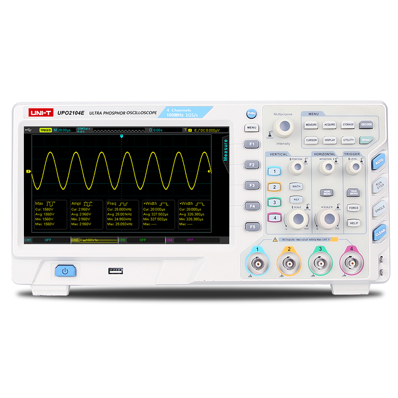 Unit UPO2104E 100MHz 4 Kanal Ultra Fosforlu Osiloskop
