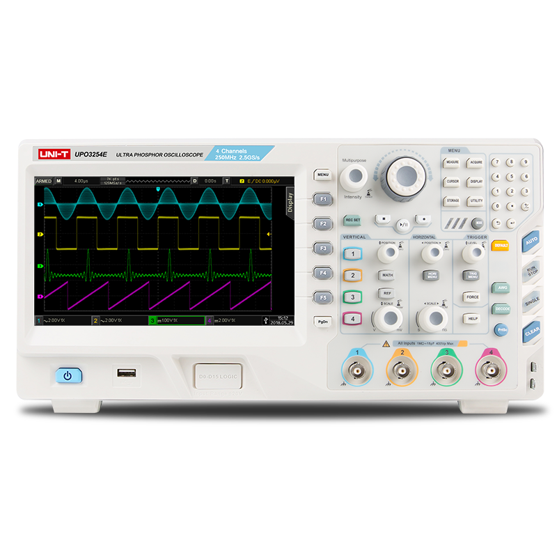 Unit UPO3254E 4 Kanal 250MHz Ultra Fosfor Osiloskop