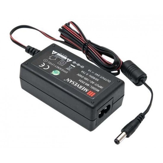 Mervesan MS-2524 100-240VAC Giriş 24VDC 25W 1A Çıkış SMPS Adaptör