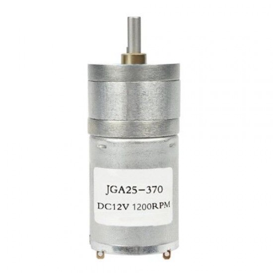 12V 1200Rpm JGA25-370 Redüktörlü DC Motor
