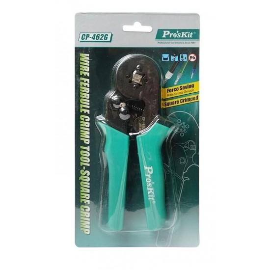Proskit CP-462G 4 Köşe Terminal Yüksük Sıkma Pensesi
