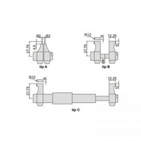 Insize 3520-30 Dijital İç Çap Mikrometresi 5-30 mm / 0.001 mm