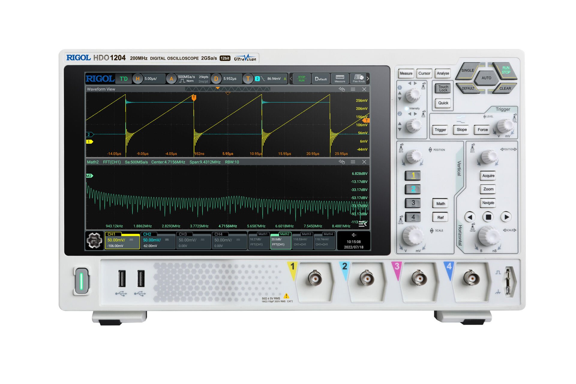Rigol HDO1204 200MHz 4 Kanallı Dijital Osiloskop