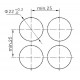 LAS1-AY-22X-31 16mm Mandal Buton ON-OFF-ON 2NO/2NC