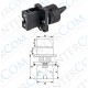 LAY5-ED41 22mm Kısa Mandal 0-1 Yaylı (1NO)