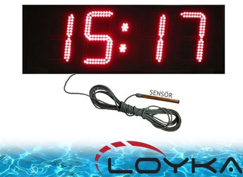 Loyka Dış Ortam Havuz Suyu Sıcaklık Ölçer '25CM Yazı Yüksekliği'