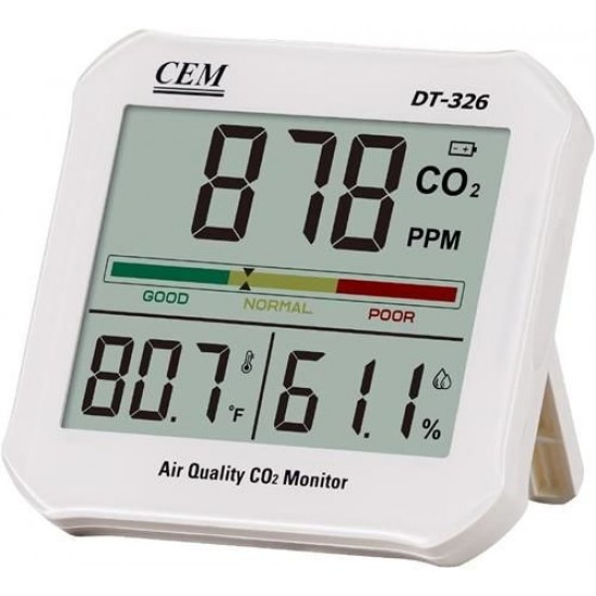 Cem DT-326 Hava Kalitesi ve Karbondioksit Ölçer