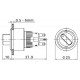 LAS1-AY-11X-21 16mm Mandal Buton OFF-ON 1NO/1NC