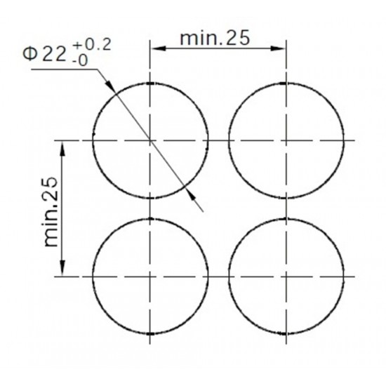 LAS1-AY-11X-21 16mm Mandal Buton OFF-ON 1NO/1NC