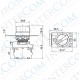 LAY25-ED33 22mm Mandal Buton 1-0-2 Kalıcı (2NO)