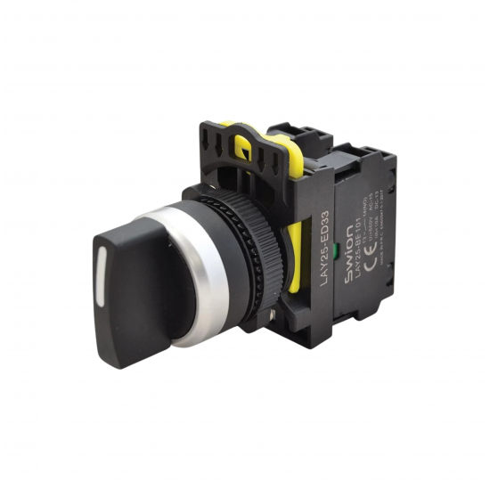 LAY25-ED33 22mm Mandal Buton 1-0-2 Kalıcı (2NO)