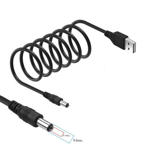 USB to 2.1mm Adaptör Çevirici Kablo