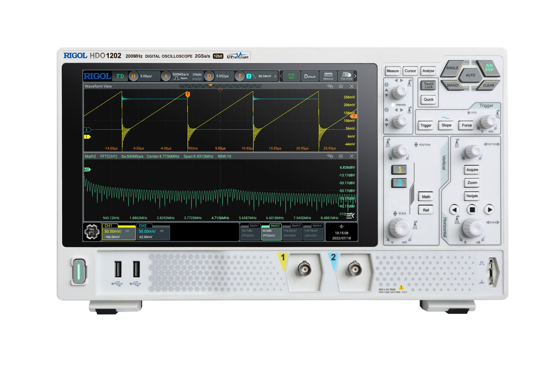 Rigol HDO1202 200MHz 2 Kanallı 12 bit Dijital Osiloskop