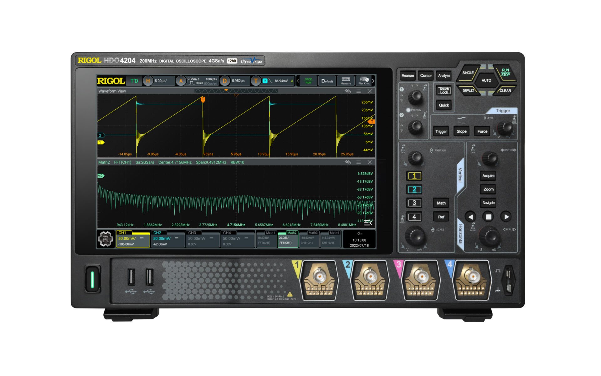 Rigol HDO4204 200 MHz 4 Kanallı 12 bit Dijital Osiloskop