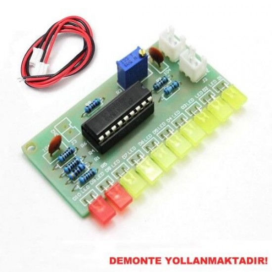 LM3915 10 Led Vumetre Kit