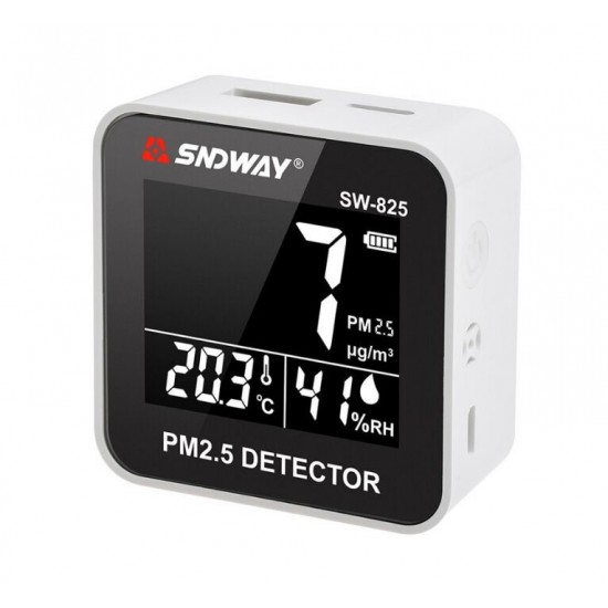 Sndway SW-825 PM2.5 Partikül Ölçer Sıcaklık ve Nem Monitörü