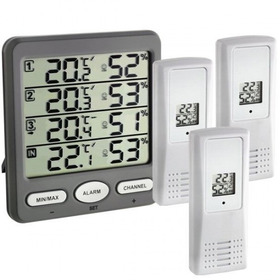 TFA 30.3054.10 ´Klima Monitor´ Çoklu Ortam Sıcaklık ve Nem Takip Cihazı