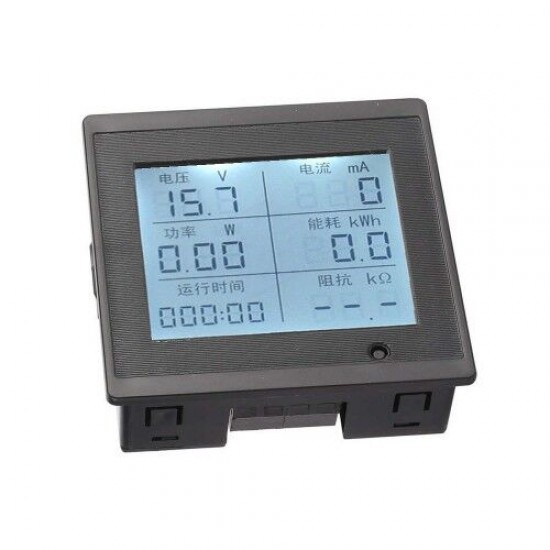 DC 6-200V 20A Dijital Voltmetre Ampermetre Wattmetre