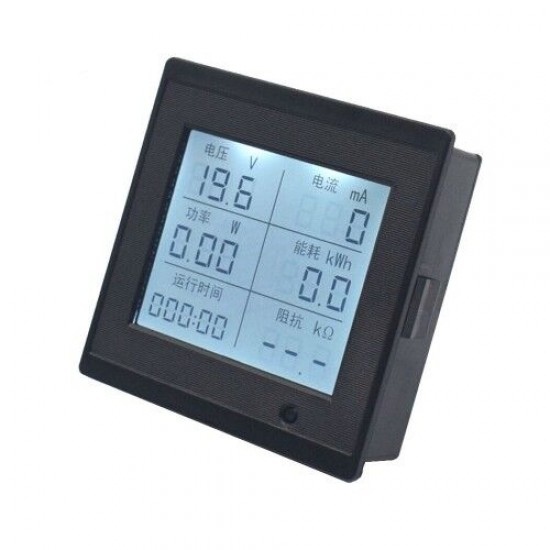 DC 6-200V 20A Dijital Voltmetre Ampermetre Wattmetre