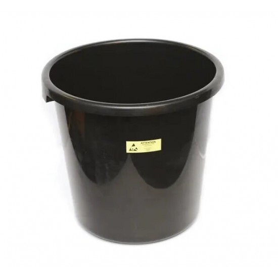 Antistatik ESD Siyah İletken Çöp Kovası 16 Litre