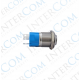 E21 16MM METAL BUTON KALICILI 12-24V MAVİ LED 1NO/1NC