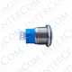 E1 19MM METAL BUTON KALICILI 12-24V KIRMIZI LED 1NO/1NC