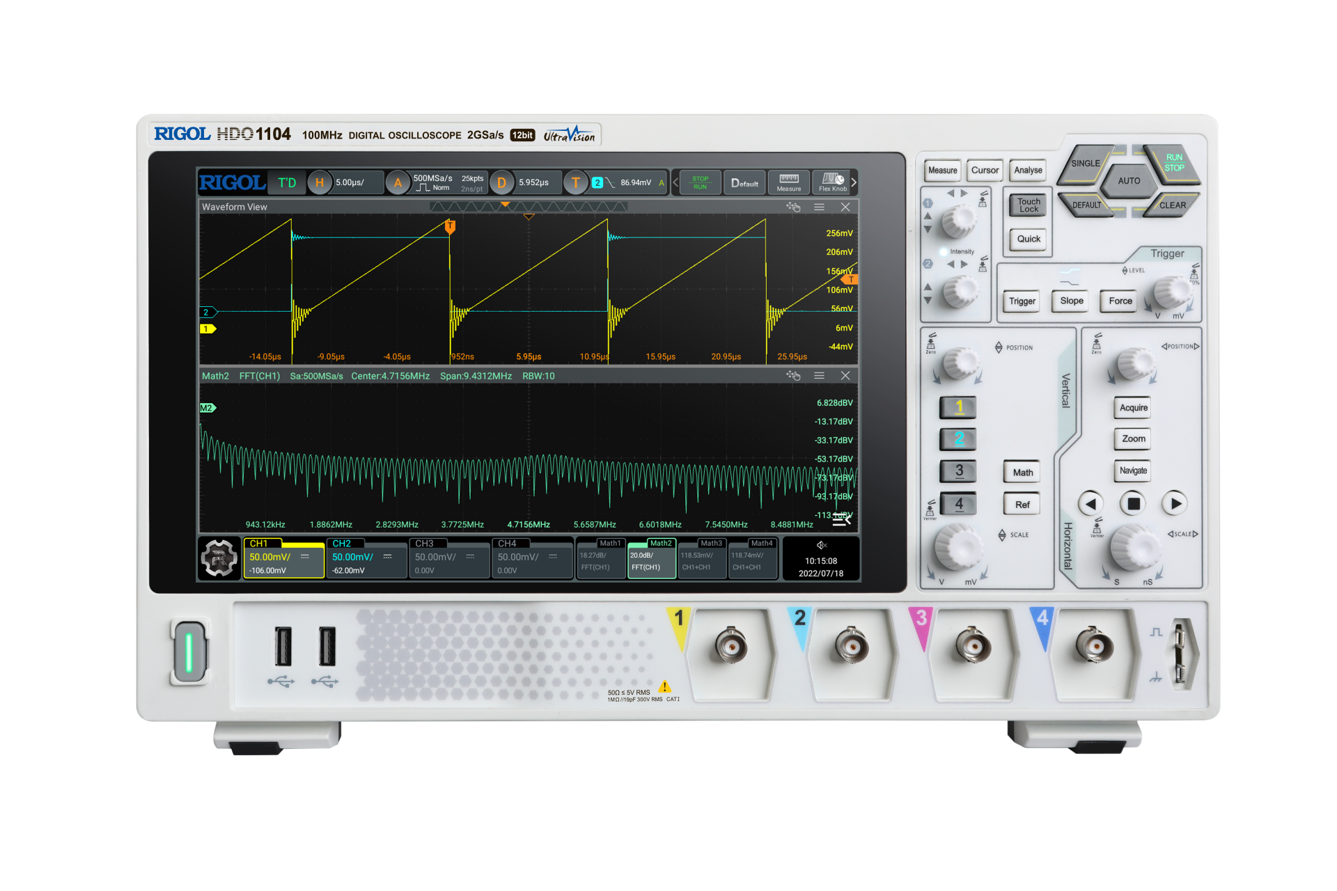Rigol HDO1104 100 MHz 4 Kanallı 12 bit Dijital Osiloskop