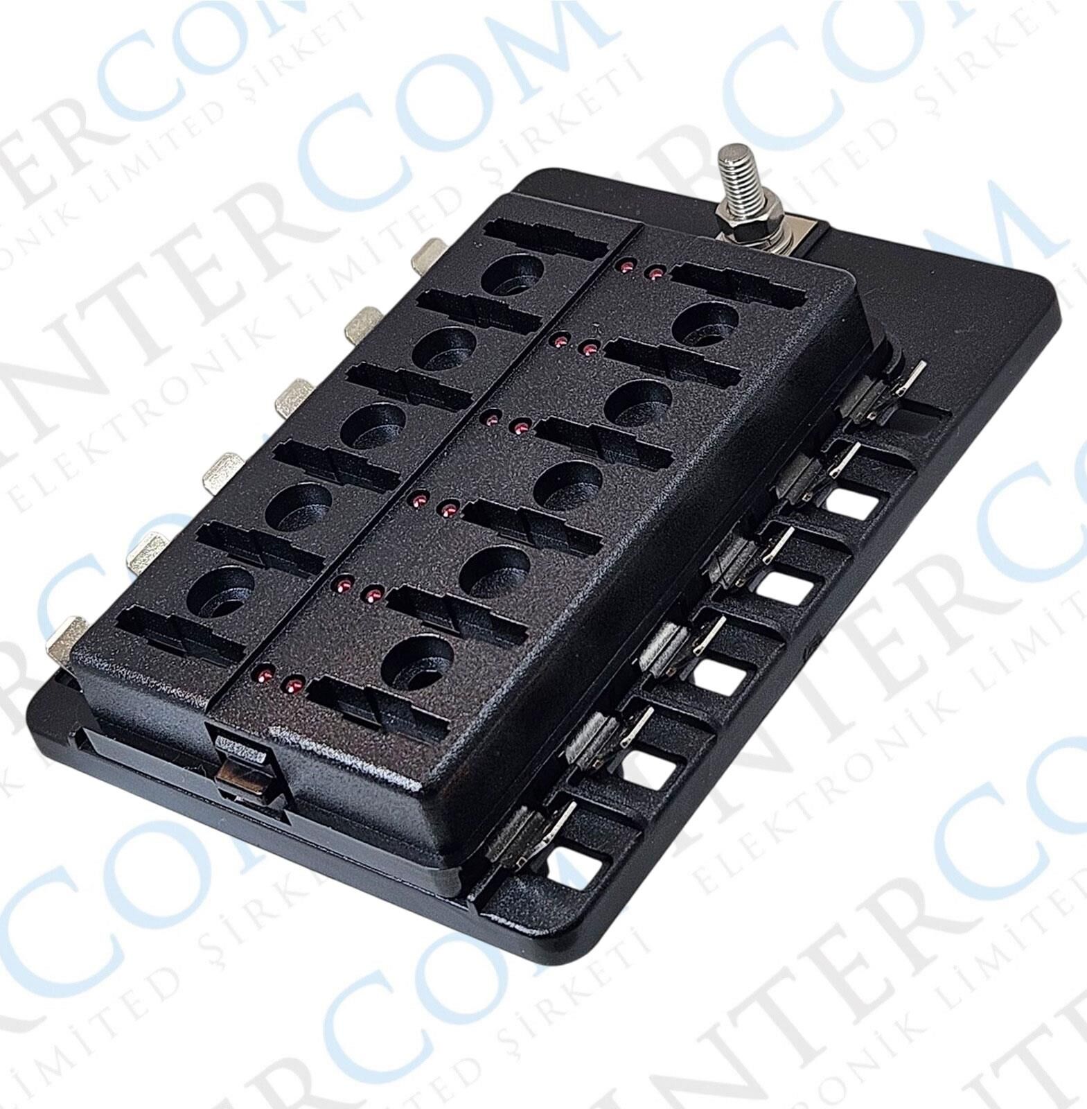 IC-276A-12 SİGORTA KUTUSU 12'Lİ İKAZ IŞIKLI