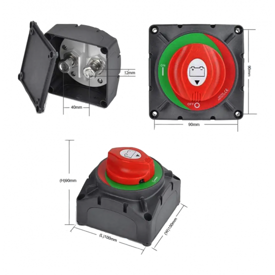 IC-275D-1 AKÜ ŞALTERİ 500A 2P ON-OFF