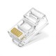 10x RJ45 8P8C Plastik Soket