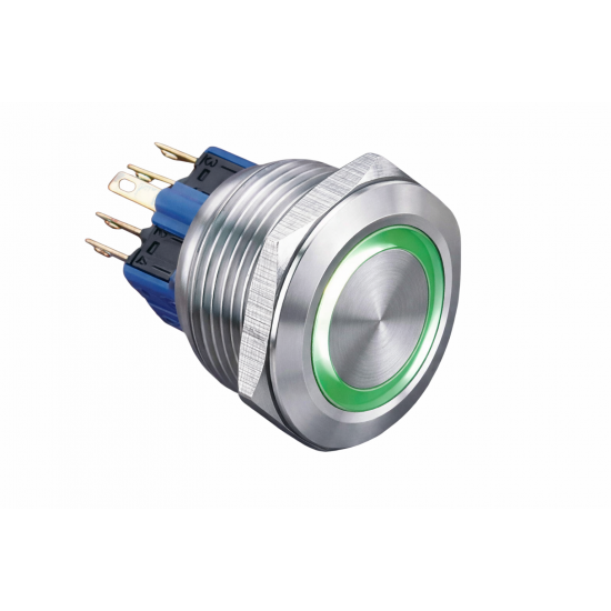 GQ28-11E 28mm Metal Led'li Yaylı Buton