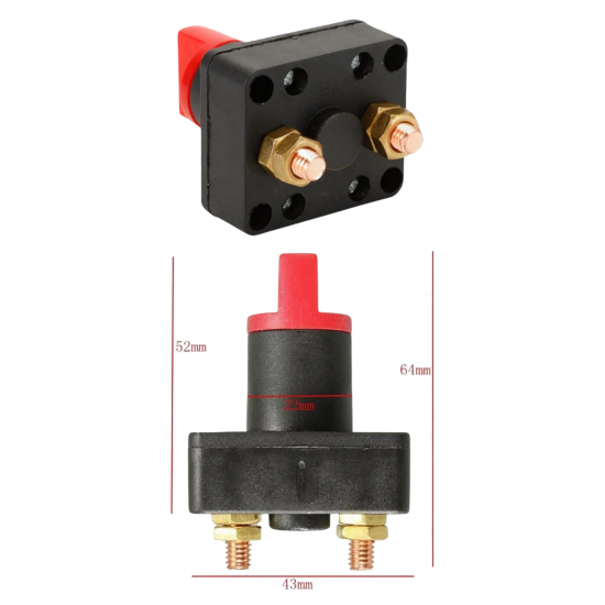 IC-275G-2 AKÜ ŞALTERİ GÖMME TİP 50A 2P ON-OFF