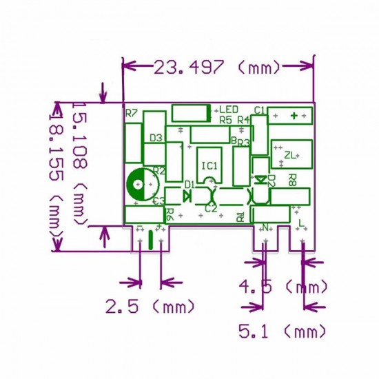 AC 220V to DC 5V 0.7A 3.5W