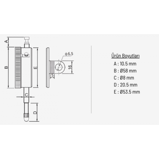 Dasqua 5111-1005 Kulaklı Analog Komparatör Saati