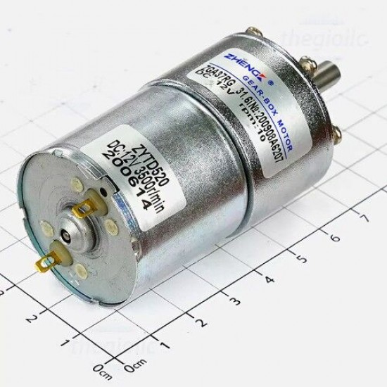 ZGA37RG DC Motor 12V 10Rpm