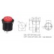 IC-180E 26mm Yaylı Rocker Buton Işıksız 'power' Simgeli