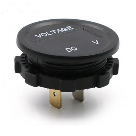 DC Voltmetre 48V Yuvarlak