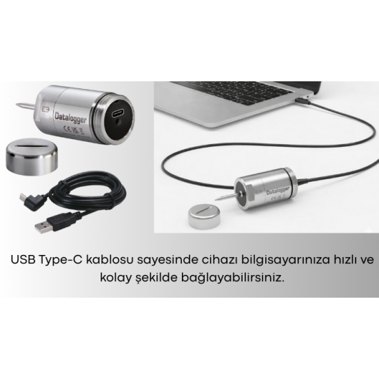 AZ 88170 Yüksek Sıcaklık Datalogger Cihazı - Otoklav Sıcaklık Kaydedici