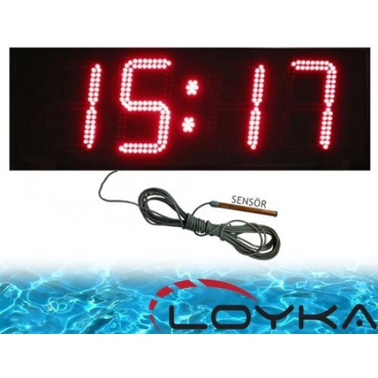 Loyka Dış Ortam Havuz Suyu Sıcaklık Ölçer '30CM Yazı Yüksekliği'